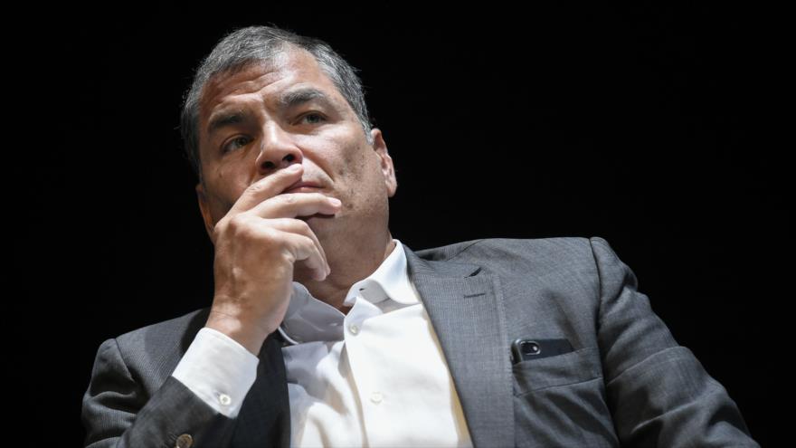 Rafael Correa comenta su inhabilitación como candidatura en Ecuador