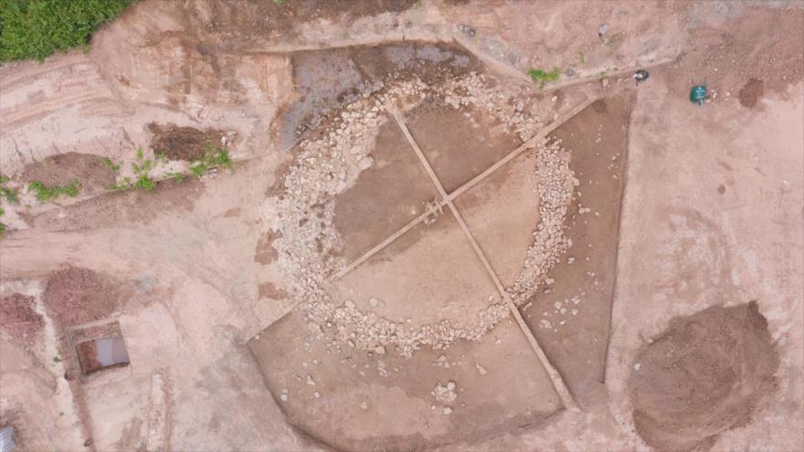 Tumbas de forma circular de hace 4000 años halladas en el sur de Francia. (Foto: INRAP)