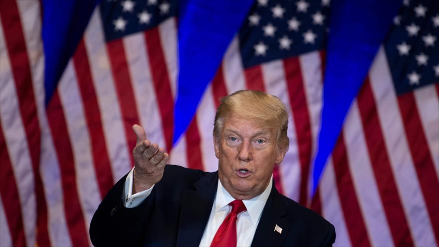 El presidente de Estados Unidos, Donald Trump, durante una reunión en la ciudad estadounidense de Las Vegas. 13 de septiembre de 2020. (Foto: AFP)