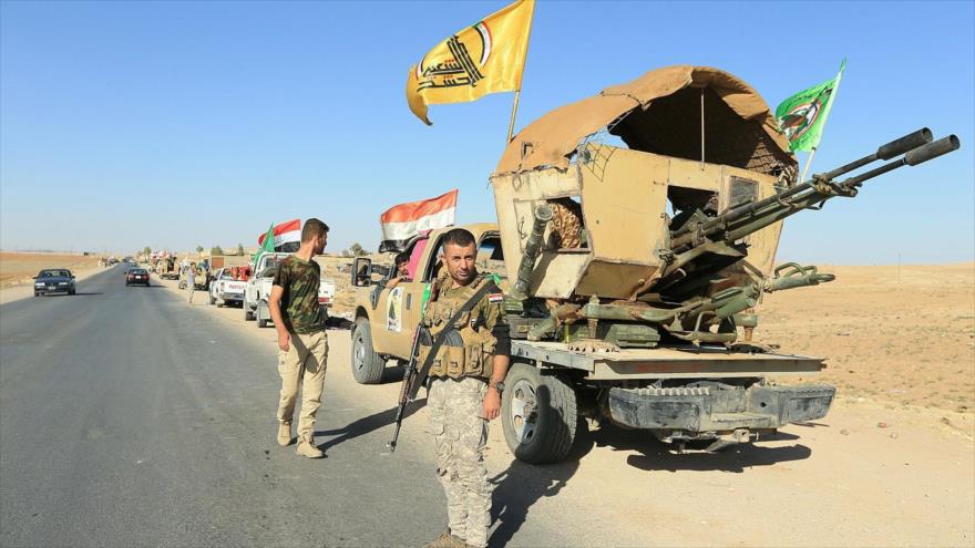 Las Unidades de Movilización Popular (Al-Hashad Al-Shabi, en árabe) de Irak en la provincia de Nínive, 18 octubre de 2017. (Foto: Reuters)