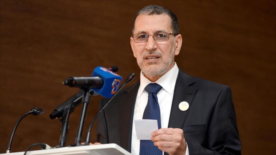 El primer ministro de Marruecos, Saad-Eddine El-Othmani, en un acto en Rabat (capital marroquí). (Foto: Reuters)