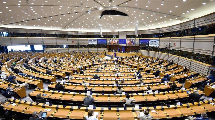 Una sesión plenaria en el Parlamento Europeo (PE) celebrada en Bruselas, la capital belga, el 16 de septiembre de 2020. (Foto: AFP)