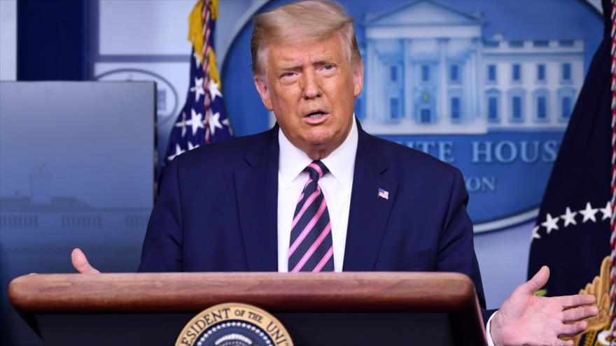 El presidente de EE.UU., Donald Trump, habla en una rueda de prensa en la Casa Blanca en Washington D.C., 18 de septiembre de 2020. (Foto: AFP9