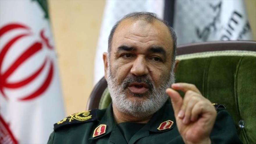 El comandante en jefe del Cuerpo de Guardianes de la Revolución Islámica (CGRI) de Irán, el general de división Hosein Salami.
