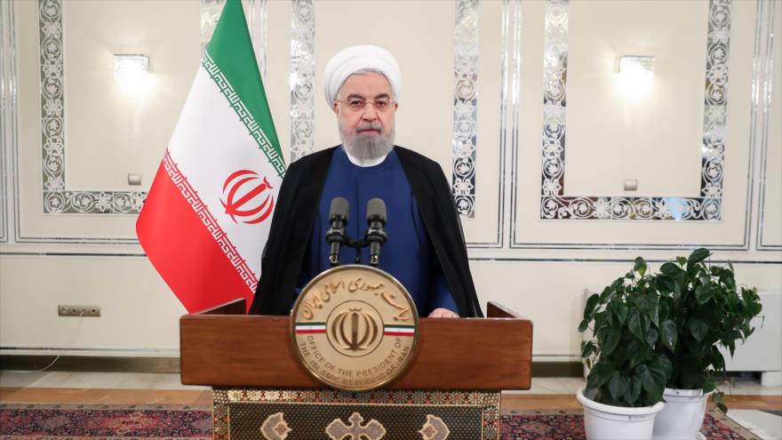 Rohani denuncia “sanciones crueles” de EEUU contra la nación iraní