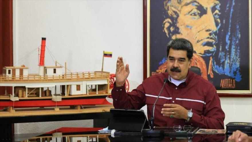 El presidente de Venezuela, Nicolás Maduro, Palacio de Miraflores, 22 de septiembre de 2020.