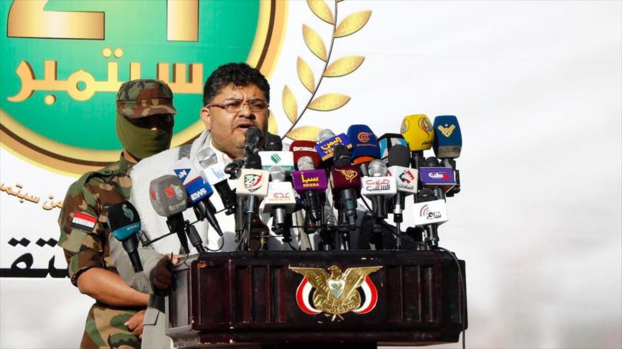 El presidente del Comité Supremo Revolucionario yemení, Muhamad Ali al-Houthi, en un acto en Saná, la capital, 21 de septiembre de 2019. (Foto: Anadolu)