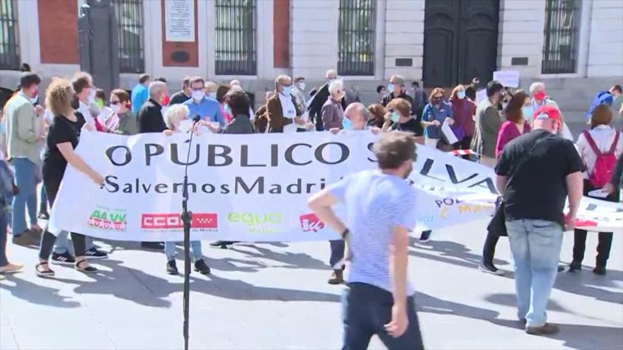 Residentes de Madrid viven momentos de pánico por COVID-19