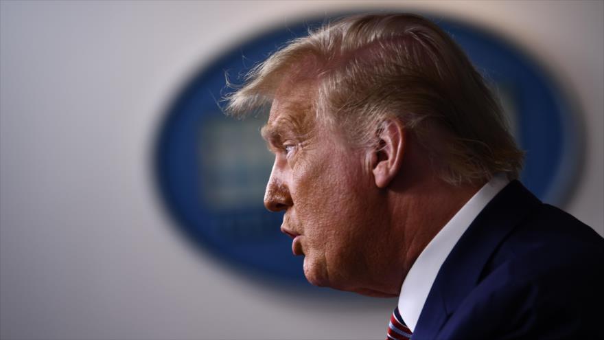 El presidente de EE.UU., Donald Trump, habla con la prensa en la Casa Blanca, 27 de septiembre de 2020. (Foto: AFP)