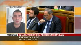 “Inhabilitación de Torra, un día negro en la historia de Cataluña”