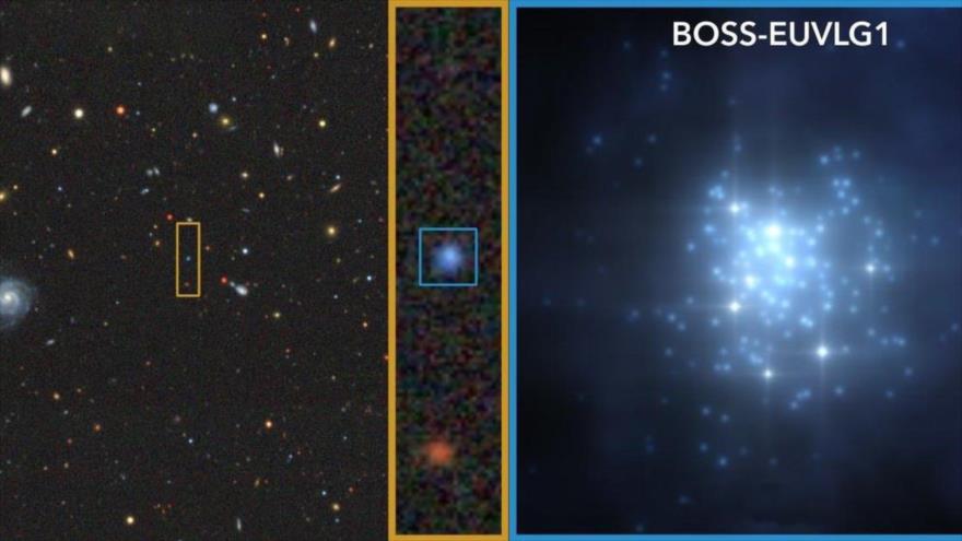 La galaxia denominada BOSS-EUVLG1.