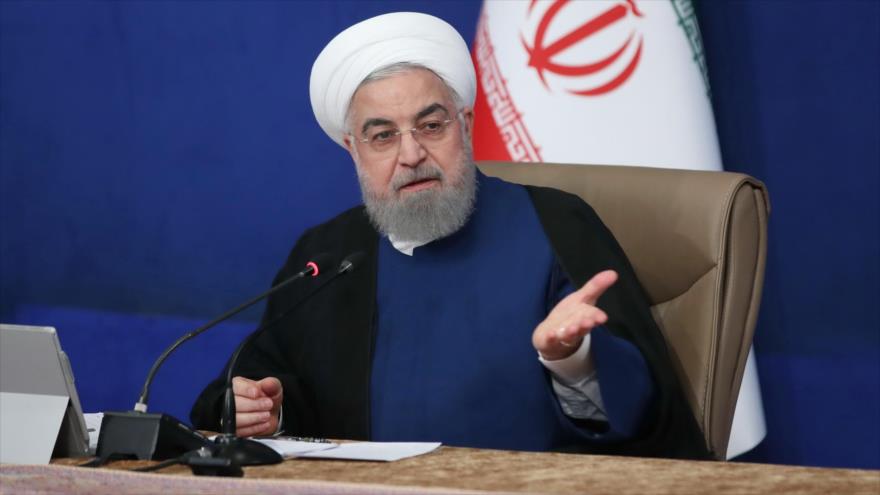 El presidente de Irán, Hasan Rohani, en una reunión de gabinete en Teherán (capital persa), 30 de septiembre de 2020. (Foto: president.ir)