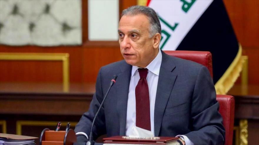 El primer ministro iraquí, Mustafa al-Kazemi, preside una reunión de su Gabinete en Bagdad, la capital de Irak.