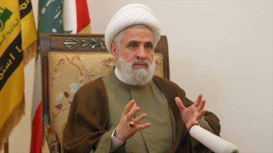 El vicesecretario general del Movimiento de Resistencia Islámica de El Líbano (Hezbolá), el sheij Naim Qasem.
