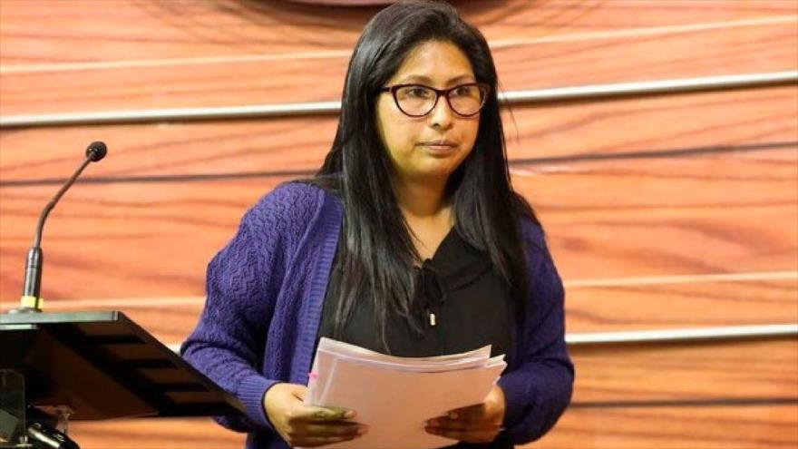 La presidenta de la Asamblea Legislativa Plurinacional (ALP) de Bolivia, Eva Copa.