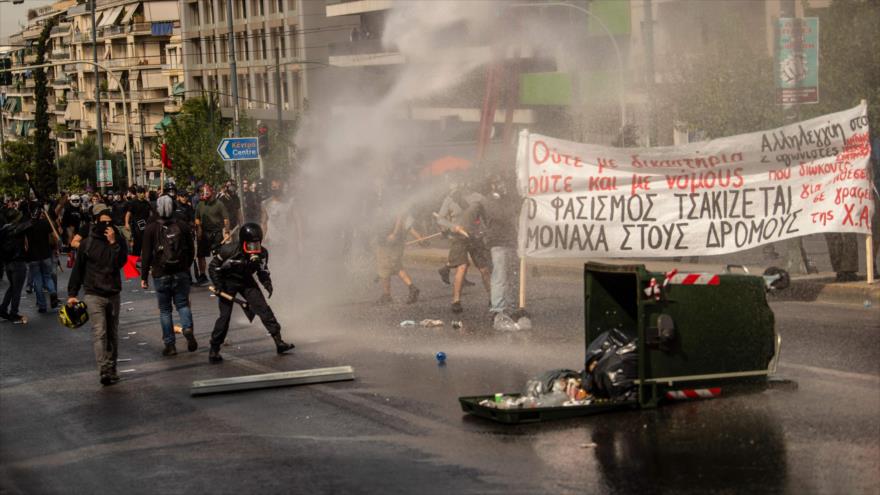 Choques en Atenas por decisión de tribunal contra partido neonazi