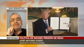 Egido: Sanciones contra Irán son un “gesto desesperado” de Trump