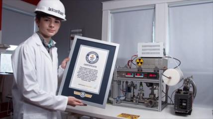 Récord Guinness: Joven de 14 años crea una fusión nuclear en casa