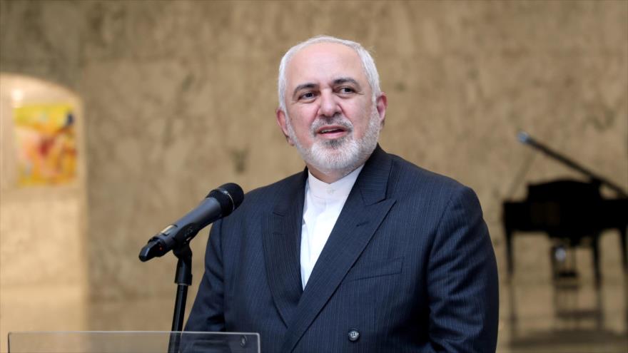 El canciller de Irán, Muhamad Yavad Zarif, en el Palacio presidencial de Baabda en Beirut (capital libanesa), 14 de agosto de 2020. (Foto: Reuters)