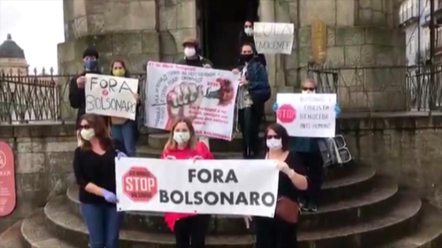 Protestas “Stop Bolsonaro” se realizan en Brasil