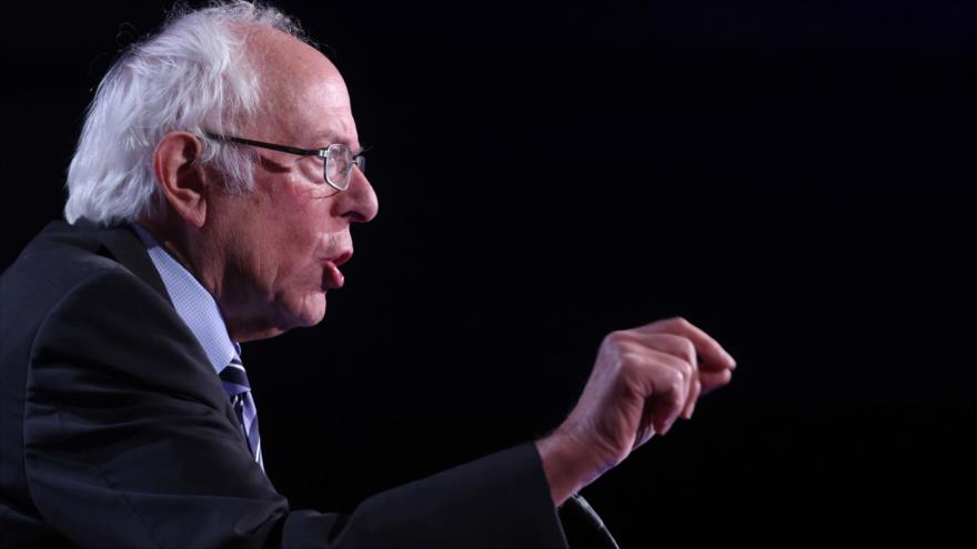 El senador demócrata por el estado de Vermont Bernie Sanders pronuncia un discurso, 24 de septiembre de 2020 en Washington, DC. (Foto: AFP)