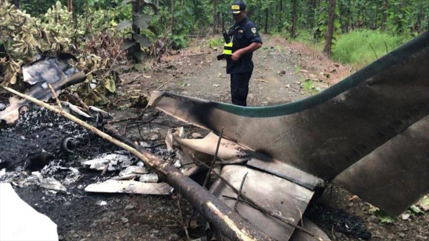 Avioneta narco accidentado en Honduras.