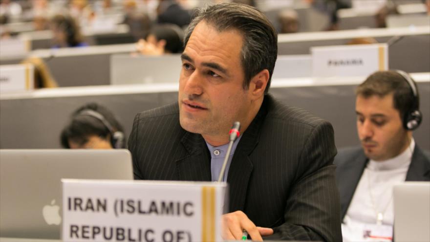 El representante de Irán en la primera Comisión de la Asamblea General de las Naciones Unidas (AGNU), Heidar Ali Baluyi.