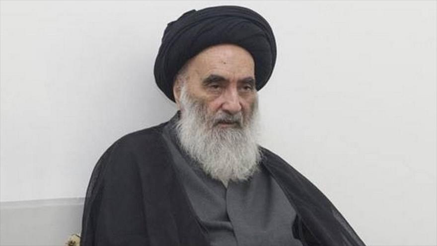 El máximo clérigo chií de Irak, el ayatolá Seyed Ali Sistani.
