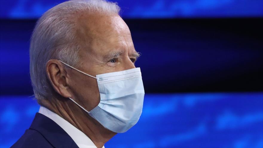 El candidato presidencial demócrata, Joe Biden, en una reunión en vivo de ABC News, 15 de octubre de 2020. (Foto: AFP)