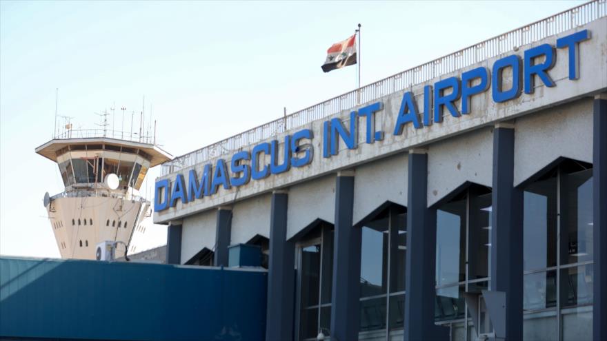 La torre de control del aeropuerto de Damasco, la capital de Siria, 1 de octubre de 2020. (Foto: AFP)