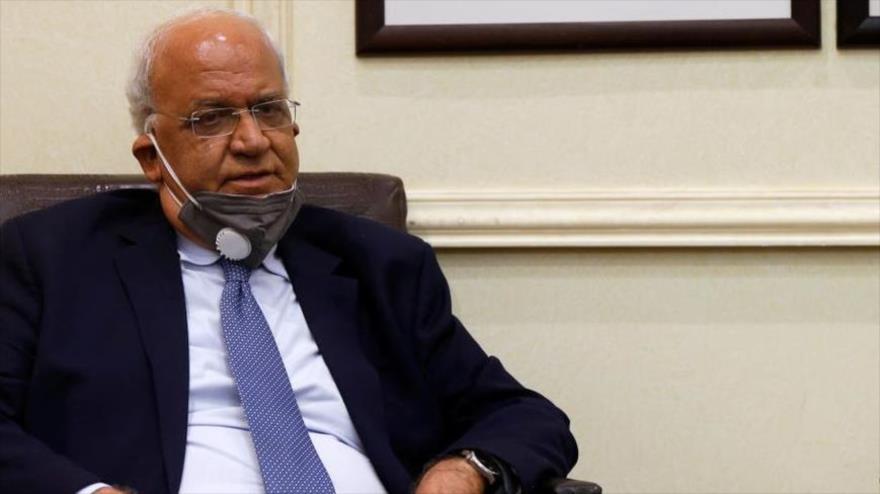 El secretario general de la Organización para la Liberación de Palestina (OLP), Saeb Erekat.
