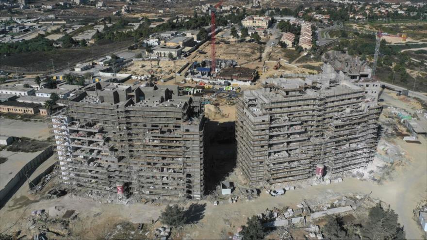 Nuevas viviendas en construcción en el asentamiento de Beit El en la ocupada Cisjordania, 13 de octubre de 2020. (Foto: AFP)