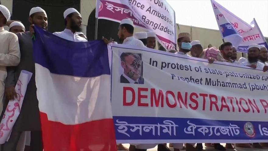 El mundo musulmán condena declaraciones islamófobas de Macron