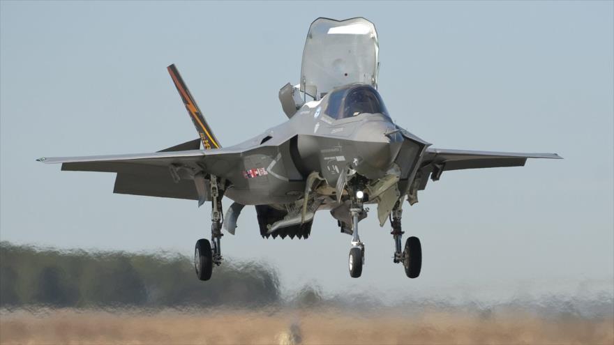 Un caza F-35 de la compañía estadounidense Lockheed Martin.