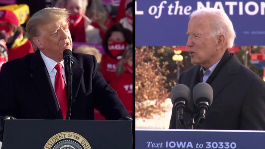 Trump y Biden buscan captar votos en el medio oeste de EEUU