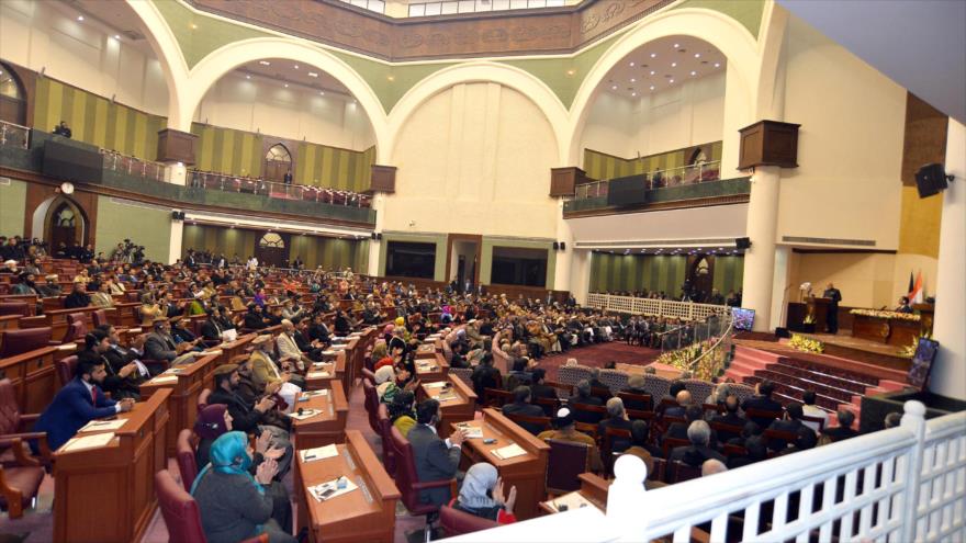 Una sesión pública del Parlamento de Afganistán.