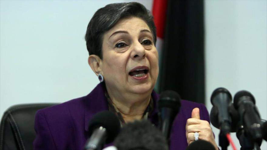 Hanan Ashrawi, miembro del Comité Ejecutivo de la Organización para la Liberación de Palestina (OLP).