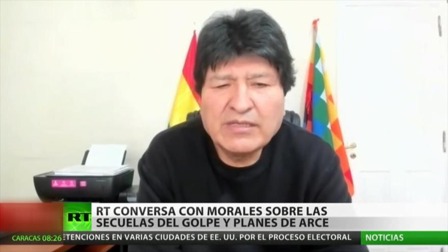 Morales vuelve a criticar la mala gestión del gobierno de facto