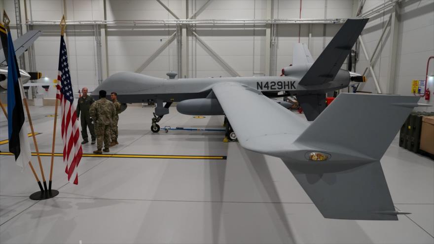 Un dron MQ-9 Reaper de EE.UU. en la base aérea Amari, Estonia, 1 de julio de 2020. (Foto: Reuters)