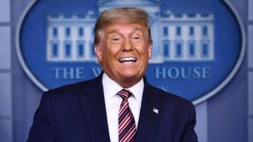 El presidente de EE.UU., Donald Trump, habla desde la Casa Blanca, 5 de noviembre de 2020. (Foto: AFP)