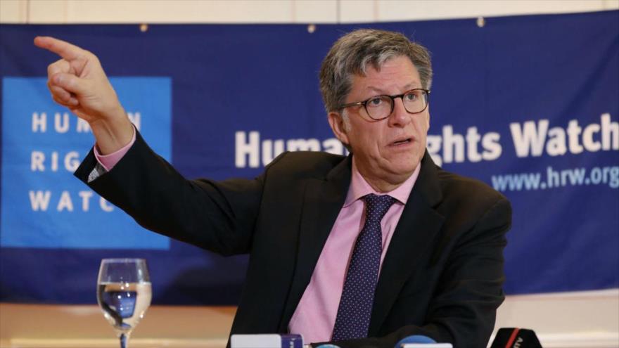 El director de la oenegé Human Rights Watch para las Américas, José Miguel Vivanco, habla con la prensa en Ciudad de México, 15 de enero de 2020.