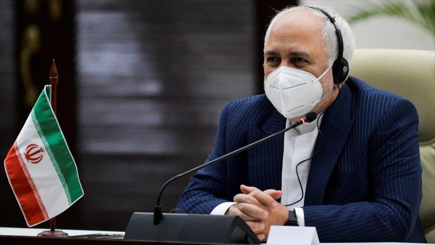 El canciller iraní, Mohamad Yavad Zarif, en una reunión en La Habana, capital cubana, 6 de noviembre de 2020. (Foto: AFP)