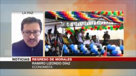Lizondo: Retorno de Evo a Bolivia será un gran respaldo para Arce