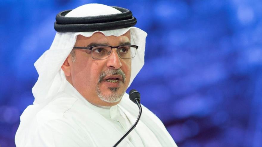 El príncipe heredero y premier bareiní Salman bin Hamad bin Isa Al Jalifa, en un acto en Riad, capital saudí, 24 de octubre de 2018. (Foto: AFP)