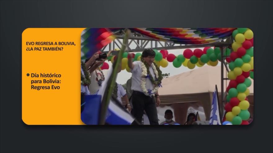 PoliMedios: Evo regresa a Bolivia, ¿la paz también?
