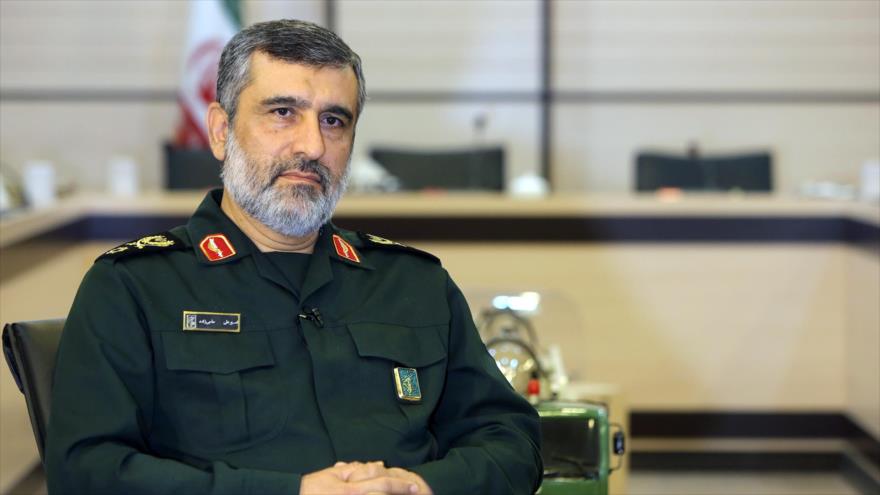 El comandante de la División Aeroespacial del Cuerpo de Guardianes de la Revolución Islámica (CGRI) de Irán, el general de brigada Amir Ali Hayizade.