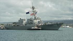 Masivo brote de la COVID-19 a bordo de un buque de guerra de EEUU