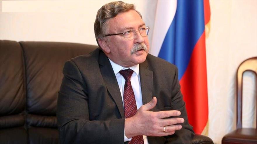 El representante permanente de Rusia ante las organizaciones internacionales radicadas en Viena (capital de Austria), Mijaíl Uliánov.