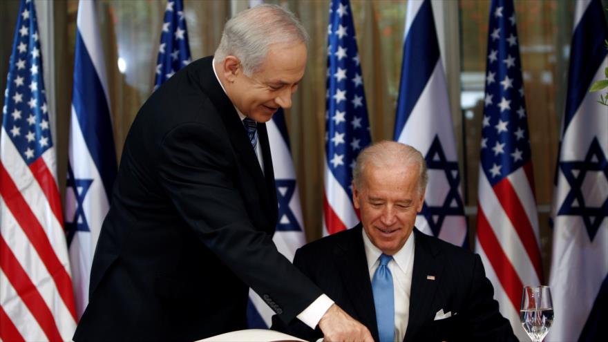El ministro israelí, Benjamín Netanyahu (izq.), y el presidente electo de Estados Unidos, Joe Biden.