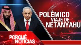 El Porqué de las Noticias: Viaje de Netanyahu a Arabia Saudí. Violencia en Colombia. Libertad de prensa en Francia